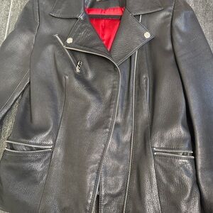 Louis Vuitton Black Leather Women's Jacket